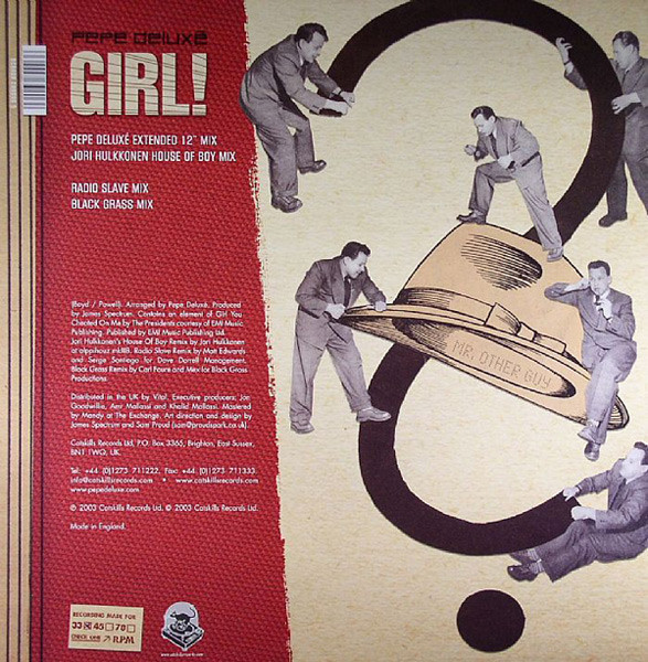 Album cover for Girl! by Pepe Deluxé