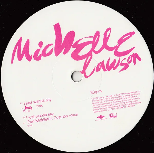 Album cover for I Just Wanna Say by Michelle Lawson