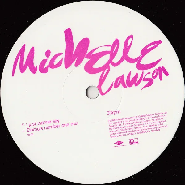 Album cover for I Just Wanna Say by Michelle Lawson