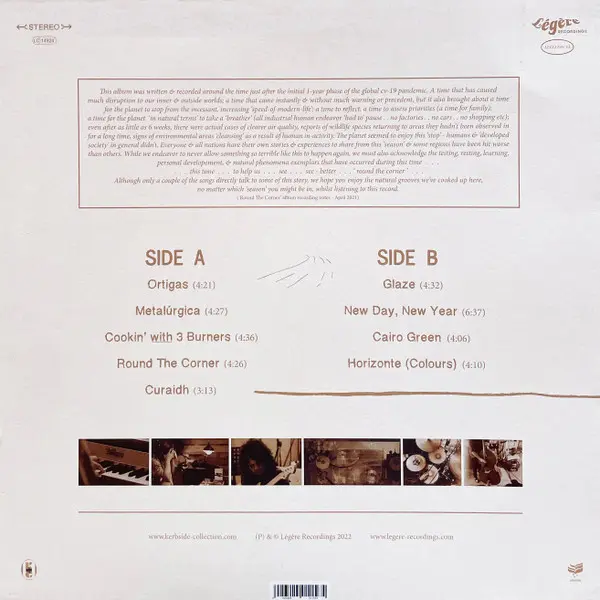 Kerbside Collection - Round The Corner, Funk / Soul, Jazz, Jazz-Funk, 2022 - Légère Recordings, Germany, Vinyl 1x LP, Album