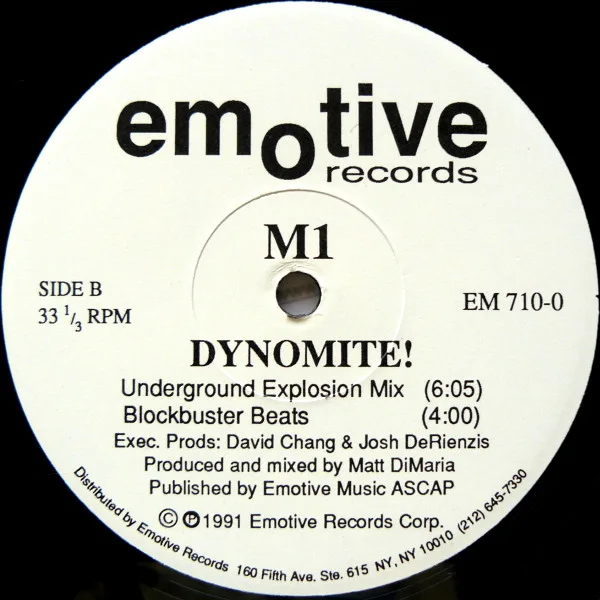 Album cover for Dynomite! by M1