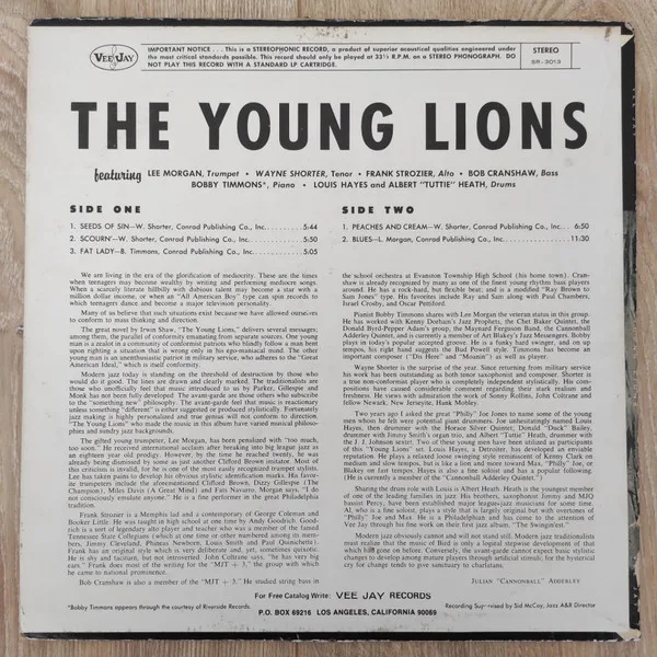 Album cover for The Young Lions by Young Lions (7), The