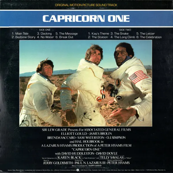 Jerry Goldsmith - Capricorn One: Original Motion Picture Sound Track, Classical, Jazz, Stage & Screen, Soundtrack, 1978 - War