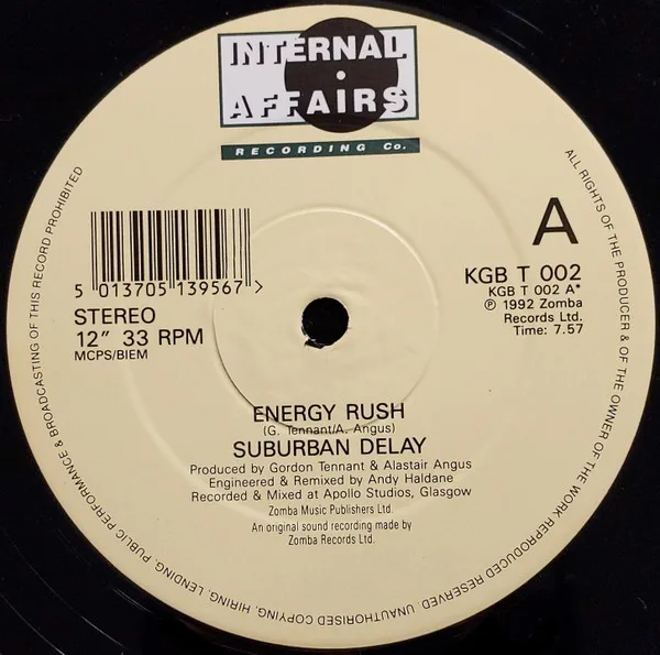 Album cover for Energy Rush by Suburban Delay