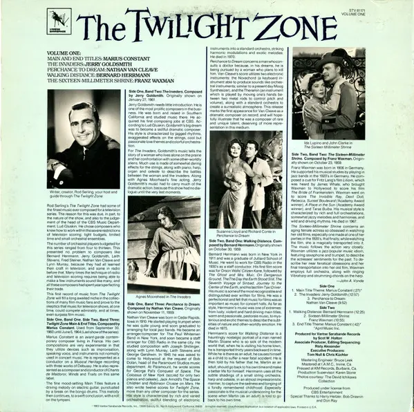 Album cover for The Twilight Zone (Volume One) by Various