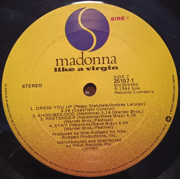 Album cover for Like A Virgin by Madonna