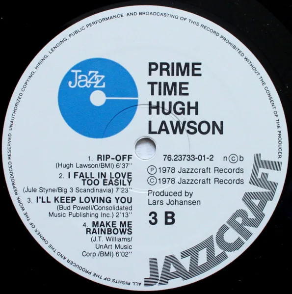 Album cover for Prime Time by Hugh Lawson