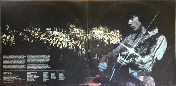 Neil Diamond - Hot August Night, Rock, Folk Rock, Soft Rock, 1973 - MCA Records, Australia, Vinyl 2x LP, Album Gatefold