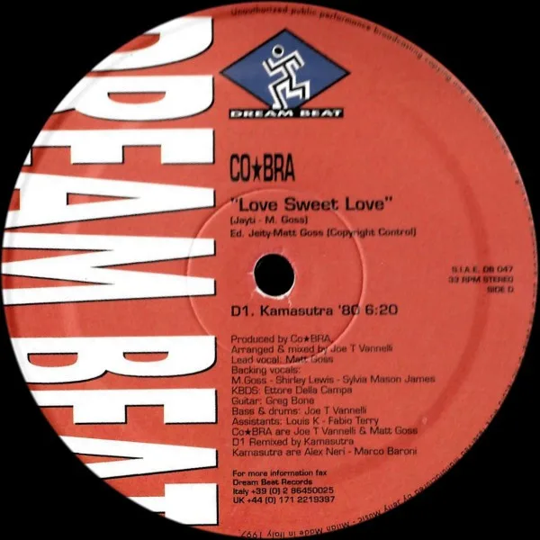 Album cover for Love Sweet Love by CO*BRA