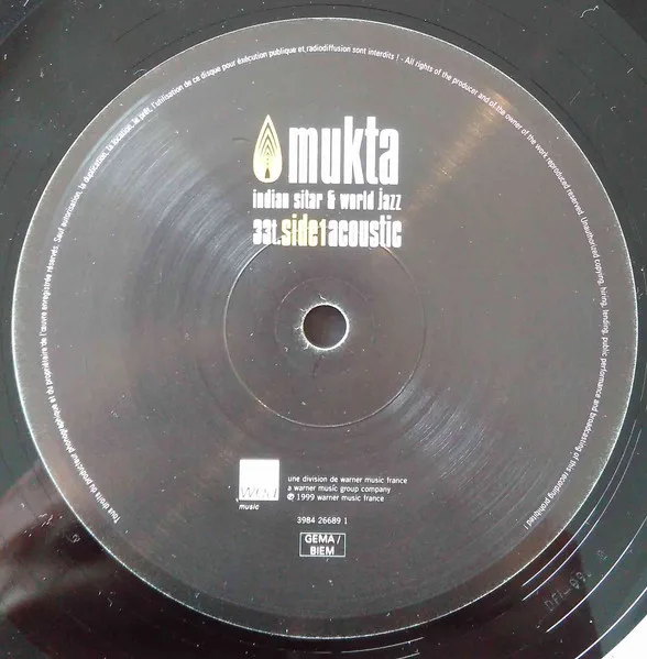 Album cover for Indian Sitar & World Jazz (Acoustic & Remixed Tracks) by Mukta