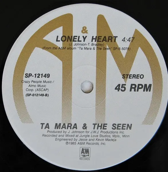 Ta Mara & The Seen - Everybody Dance, Electronic, Electro, Synth-pop, 1985 - A&M Records, US, Vinyl 1x 12", 45 RPM, Single, S