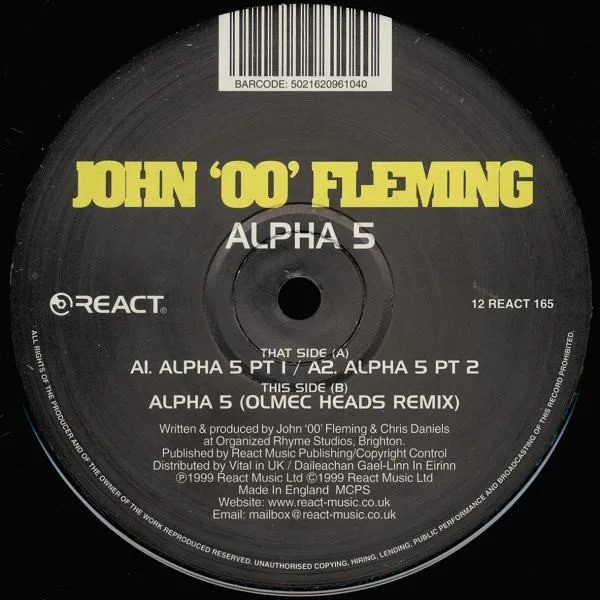 Album cover for Alpha 5 by John '00' Fleming