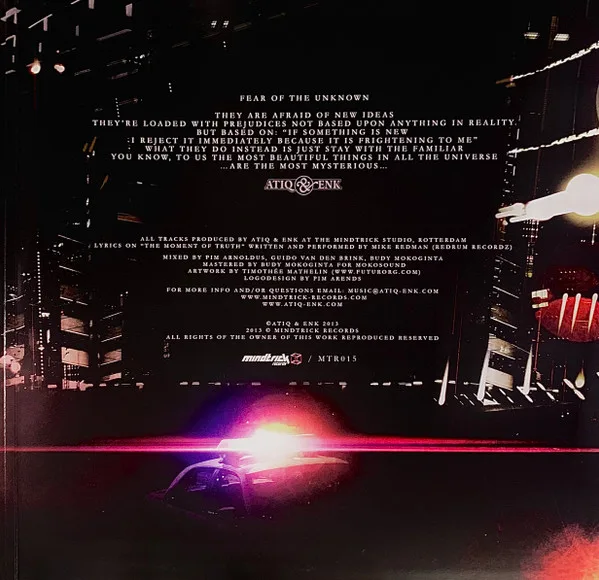 Album cover for Fear Of The Unknown by Atiq & Enk