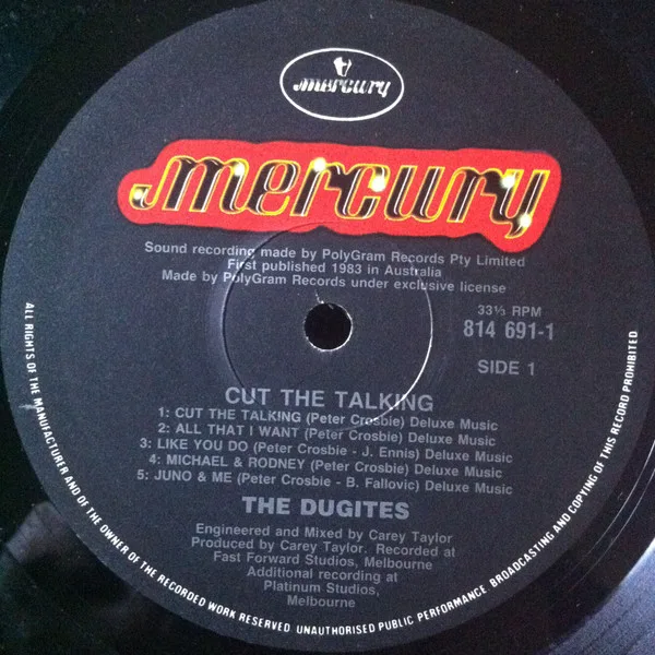 Album cover for Cut The Talking by Dugites, The