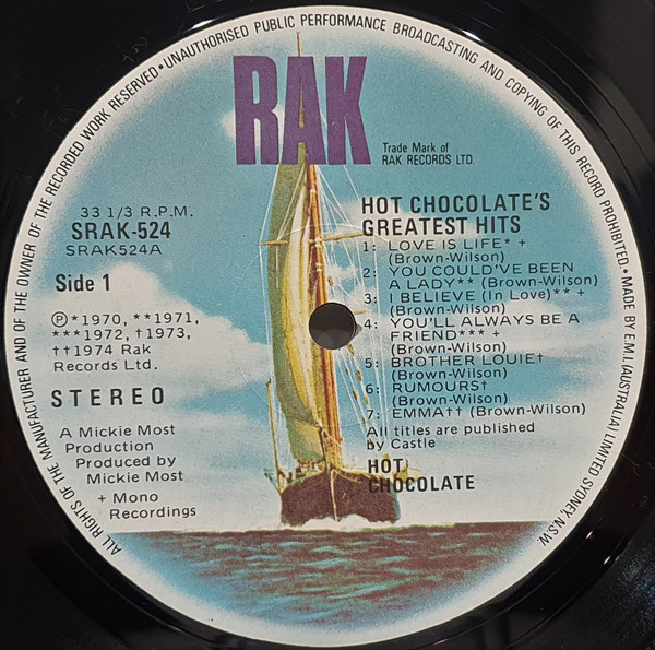 Album cover for XIV Greatest Hits by Hot Chocolate