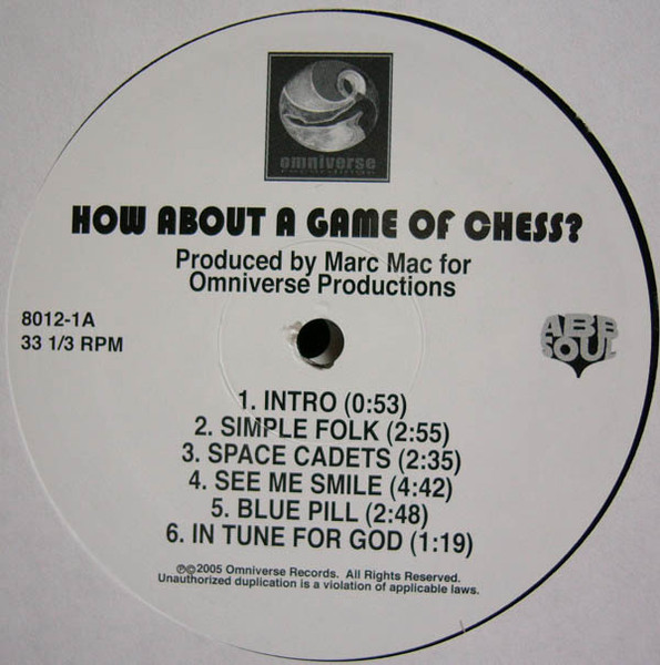 Marc Mac - How About A Game Of Chess?, Electronic, Hip Hop, Downtempo, Future Jazz, Instrumental, 2005 - ABB Soul, US, Vinyl 