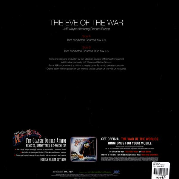 Jeff Wayne - The Eve Of The War (Tom Middleton Mixes), Electronic, House, Synth-pop, 2005 - Columbia, Sony BMG Music Entertai