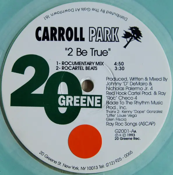 Album cover for 2 Be True by Carroll Park