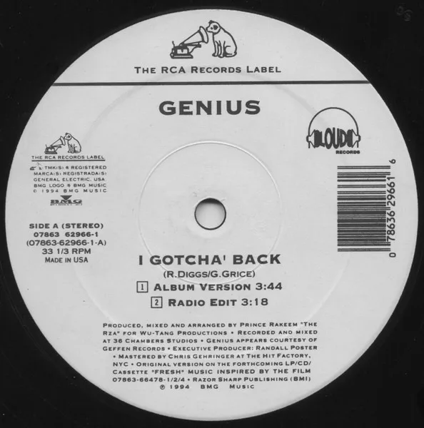 Album cover for I Gotcha' Back by Genius, The