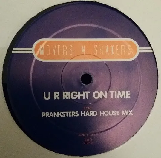 Album cover for U R Right On Time by Movers N Shakers
