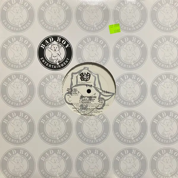 112 - Anywhere, Funk / Soul, Contemporary R&B, 1998 - Bad Boy Entertainment, US, Vinyl 1x 12", 33 ⅓ RPM, Promo