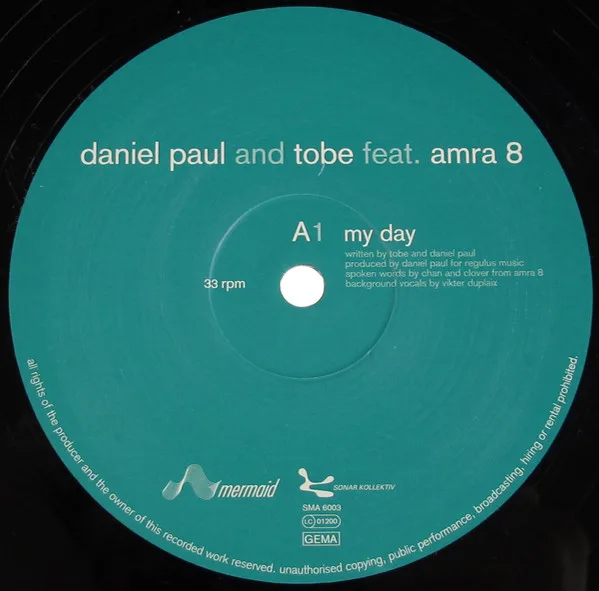 Album cover for My Day by Daniel Paul And Tobe Feat. Amraah 8