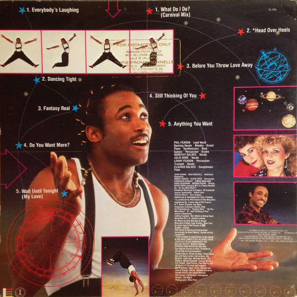 Phil Fearon & Galaxy - Phil Fearon And Galaxy, Funk / Soul, Disco, 1984 - Ensign, Island Records, Canada, Vinyl 1x LP, Album