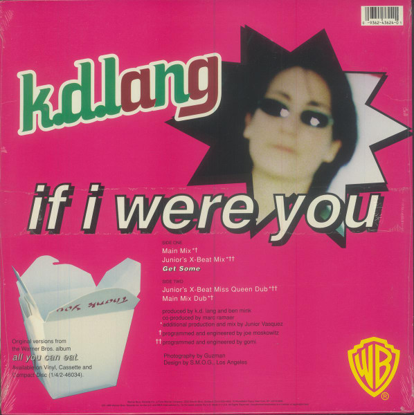 k.d. lang - If I Were You, Electronic, Deep House, Downtempo, 1995 - Warner Bros. Records, US, Vinyl 1x 12"