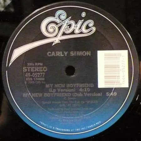 Album cover for My New Boyfriend by Carly Simon