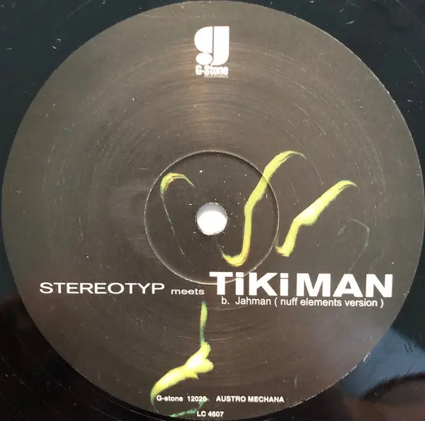 Stereotyp Meets Tikiman - Jahman, Electronic, Breaks, 2001 - G-Stone Recordings, Austria, Vinyl 1x 12", 45 RPM