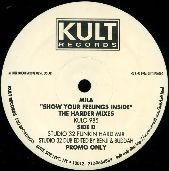 Mila - Show Your Feelings Inside - The Harder Mixes, Electronic, Deep House, Garage House, Progressive House, 1996 - Kult Rec