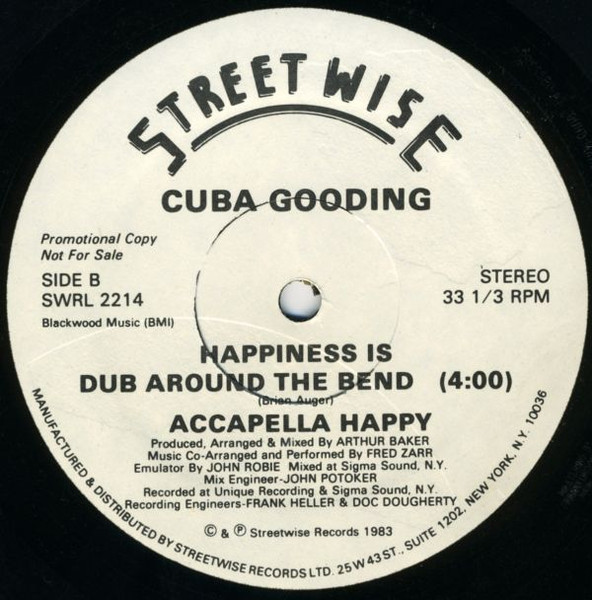 Cuba Gooding - Happiness Is Just Around The Bend, Electronic, Funk / Soul, Disco, Electro, 1983 - Streetwise, US, Vinyl 1x 12