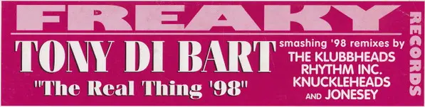 Album cover for The Real Thing - The '98 Remixes by Tony Di Bart