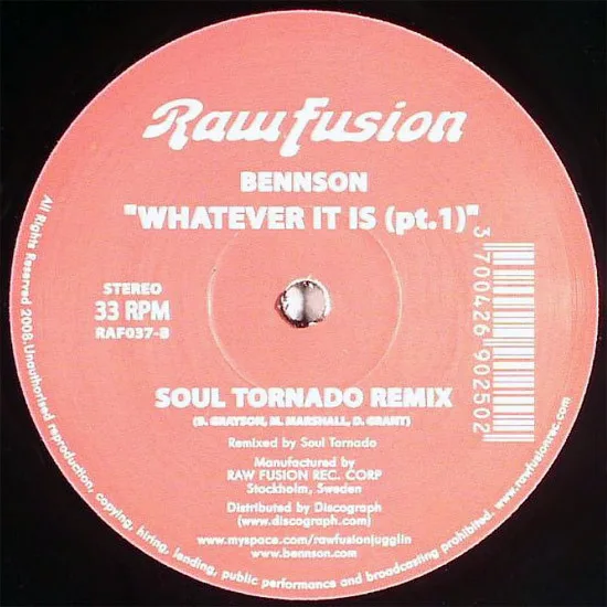 Album cover for Whatever It Is (Pt.1) by Bennson