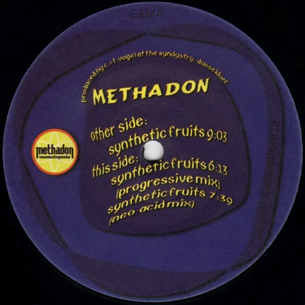 Album cover for Synthetic Fruits by Methadon