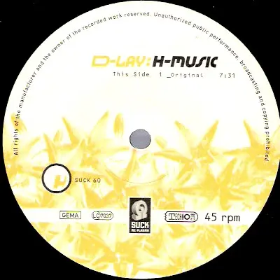 Album cover for H-Music by D-Lay