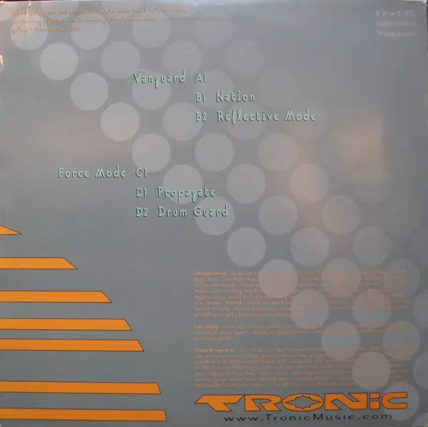 Christian Smith & John Selway - Vanguard, Electronic, Tech House, Techno, 1999 - Tronic, Sweden, Vinyl 2x 12", 33 ⅓ RPM, 45 R
