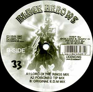 DJ Gollum & Gary D. - Black Arrows, Electronic, Hard Trance, 1997 - UK44 Records, UK, Vinyl 1x 12", 33 ⅓ RPM