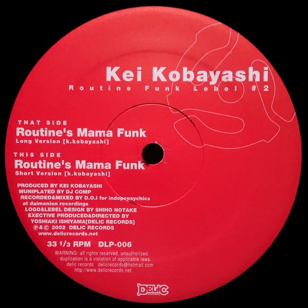 Album cover for Routine’s Mama Funk by Kei Kobayashi