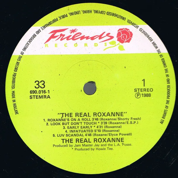 Album cover for The Real Roxanne by Real Roxanne, The