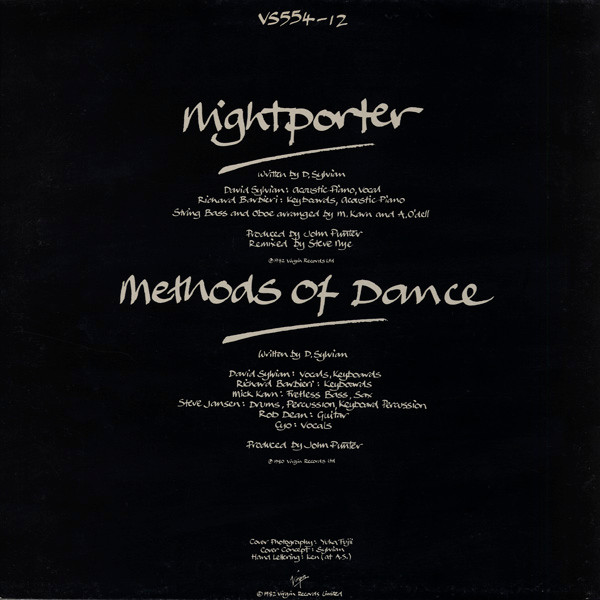 Japan - Nightporter, Electronic, New Wave, Synth-pop, 1982 - Virgin, UK, Vinyl 1x 12", 45 RPM, Single, Stereo ƱTOPIA / CBS As