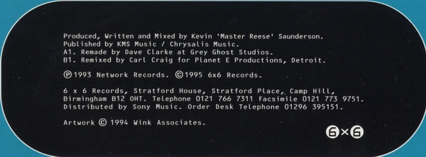 Inner City - Ahnonghay, Electronic, Tech House, Techno, 1995 - Six6, UK, Vinyl 1x 12", 33 ⅓ RPM