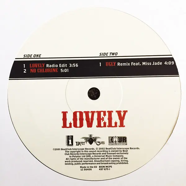 Bubba Sparxxx - Lovely, Hip Hop, Pop Rap, 2002 - Beatclub Records, Interscope Records, UK, Vinyl 1x 12"