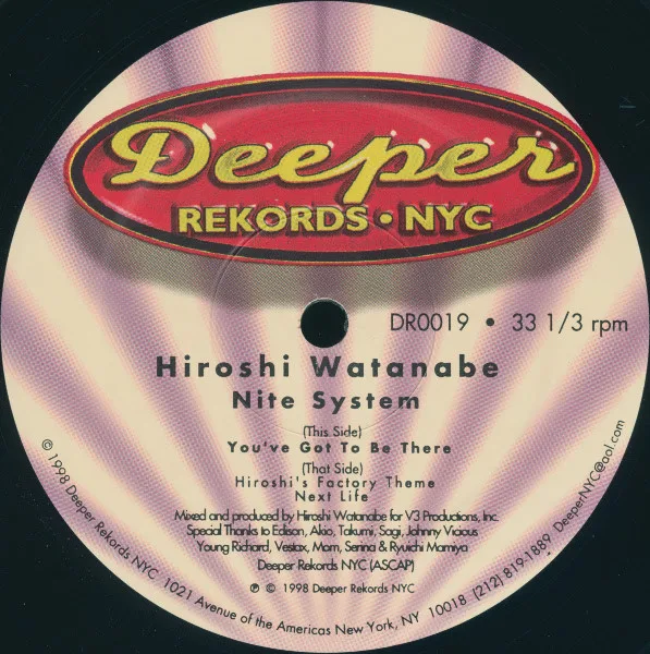 Album cover for Nite System by Hiroshi Watanabe