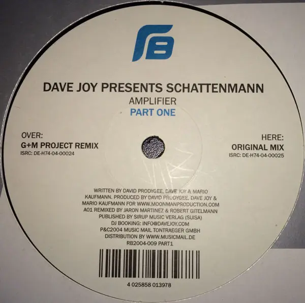 Album cover for Amplifier by Dave Joy Presents Schattenmann