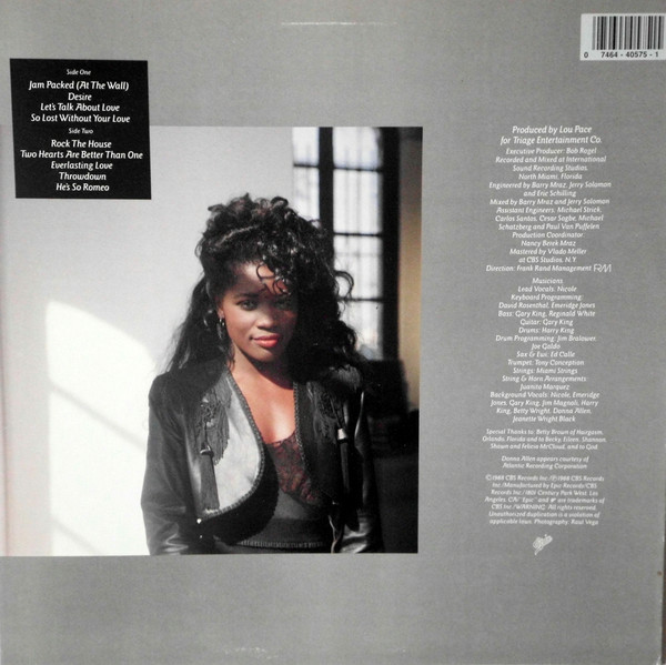 Nicole J McCloud - Jam Packed, Funk / Soul, 1988 - Epic, US, Vinyl 1x LP, Album