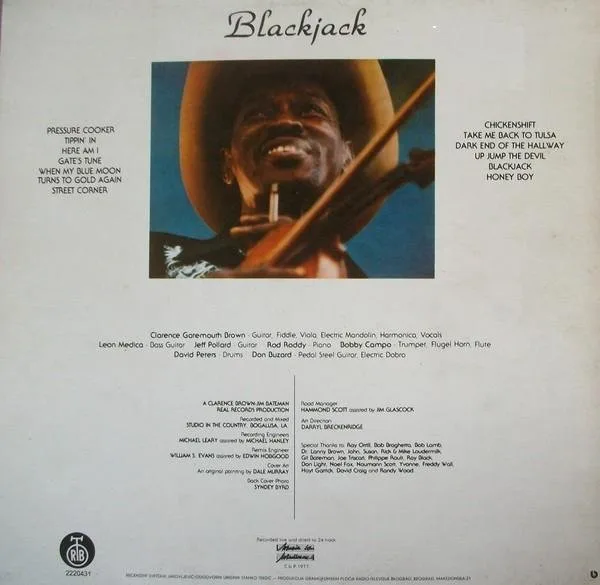 Album cover for Blackjack by Clarence "Gatemouth" Brown