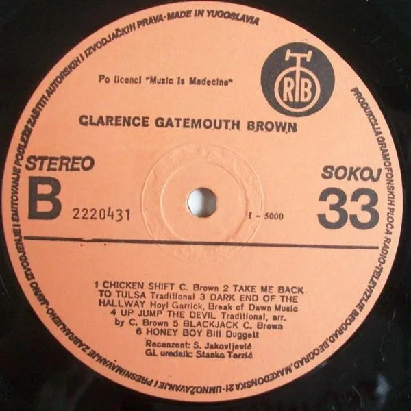Album cover for Blackjack by Clarence "Gatemouth" Brown