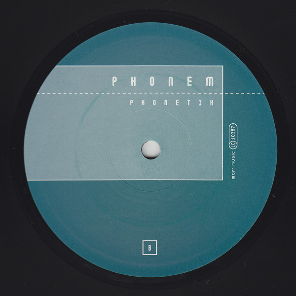 Phonem - Phonetik, Electronic, IDM, 1999 - Morr Music, Germany, Vinyl 1x 12", 33 ⅓ RPM, EP