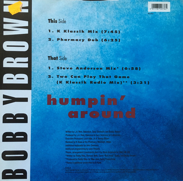 Album cover for Humpin' Around (The K Klass Mixes) by Bobby Brown